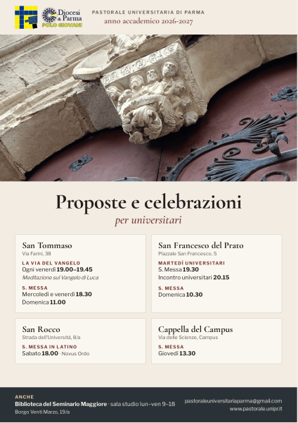 Proposte e celebrazioni - a.a. 2026-2026